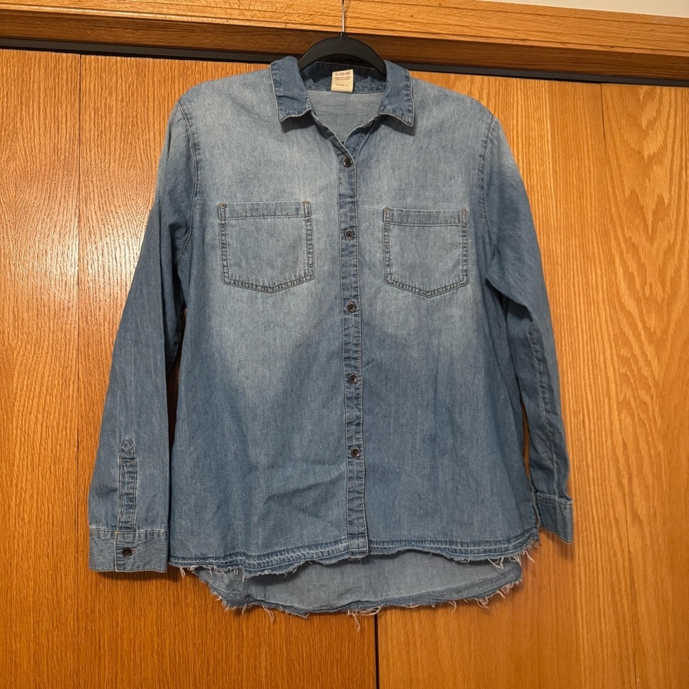 Faded Glory Light Blue jean Shirt